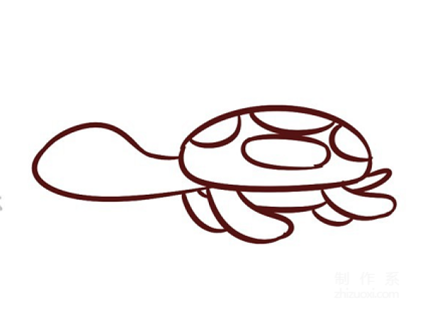 Learn to draw simple strokes, how to draw a little turtle