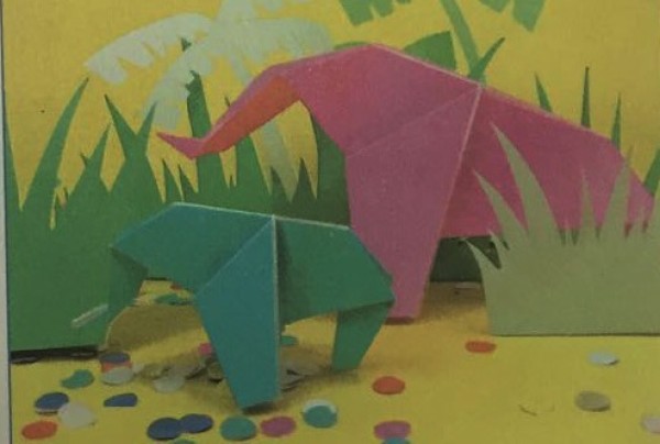 Simple and beautiful handmade elephant origami method 2