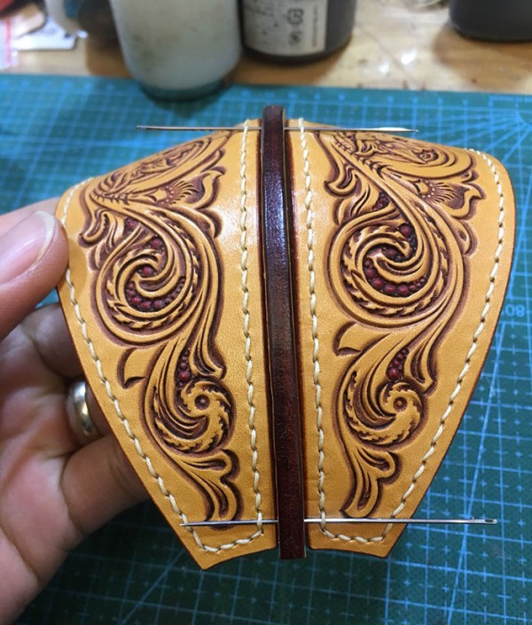 Leather carving lantern