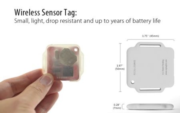 Smart chip that can sense temperature changes and movements in real time