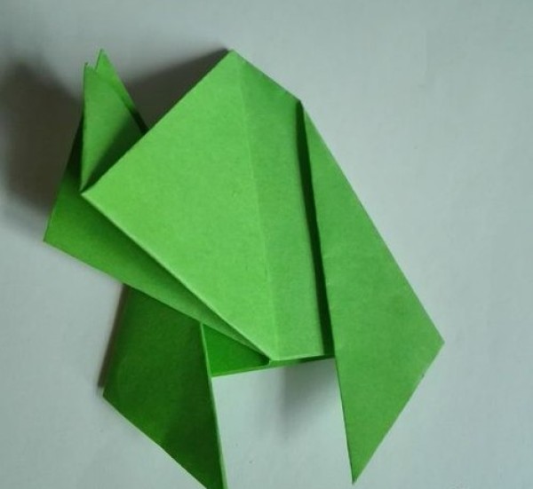 Simple Origami Frog Tutorial Illustrations Simple Handicrafts for Children