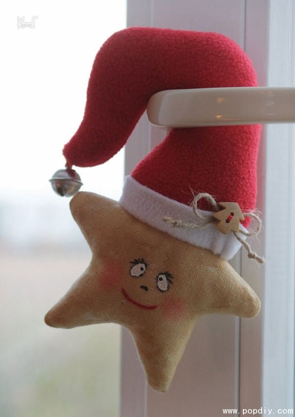 DIY fabric handmade creative Christmas star doll hanging decorations