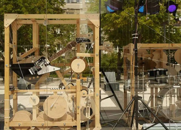 Super giant music box in German Square