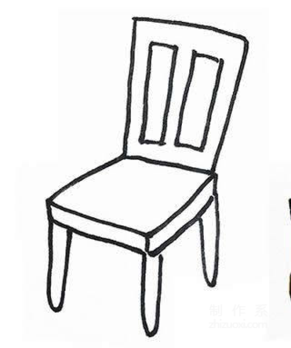 Learn to draw simple drawings, simple drawings of chairs