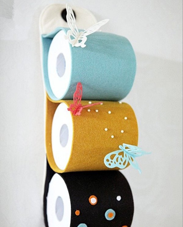 Use your old waist to DIY a gorgeous home roll paper storage tube