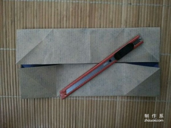 Fold the Baidu logo using paper DIY origami real shot tutorial