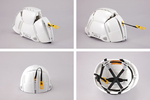 Practical folding helmet