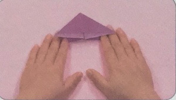 Primary school students' handmade swallow fish origami method