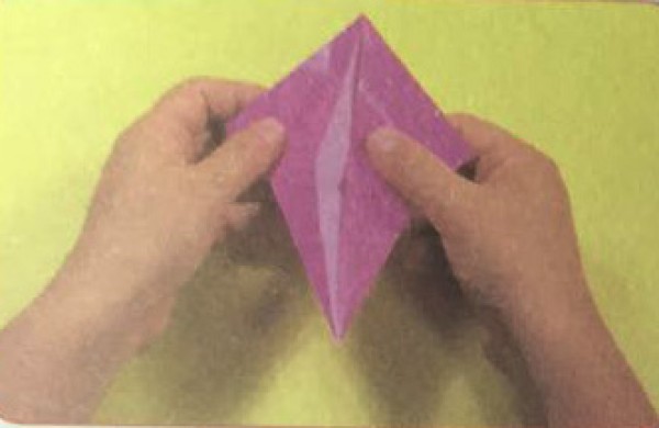 Lily flower origami DIY production steps