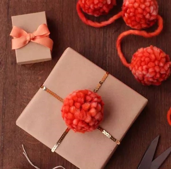 Make beautiful decorative gift boxes with wool