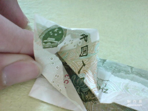 Paper art hand-making tutorial, heart with wings, heart-shaped origami, high-flying heart, real-life tutorial on handmade paper money origami