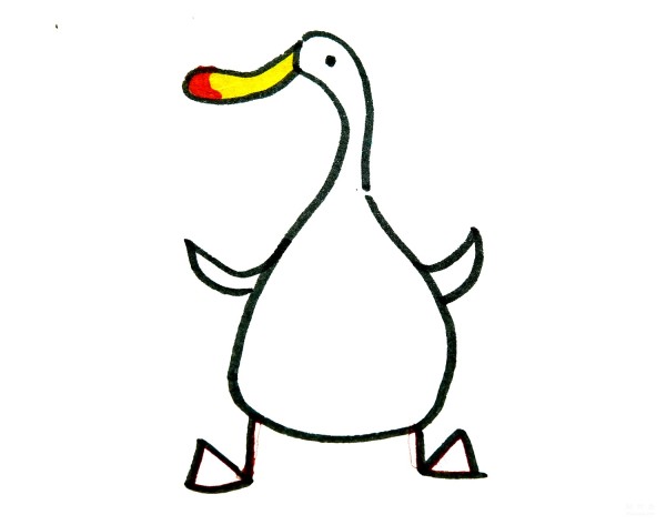 Learn how to draw a simple duck, a tutorial on how to draw a simple little duck