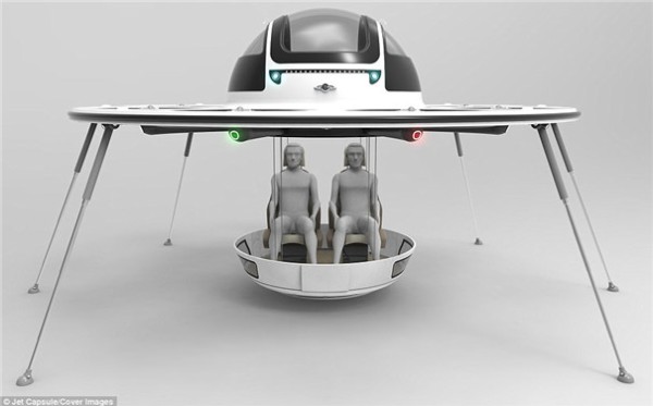 I.F.O concept manned drone looks like a flying saucer