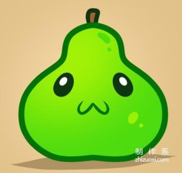 Learn to draw simple drawings, pears