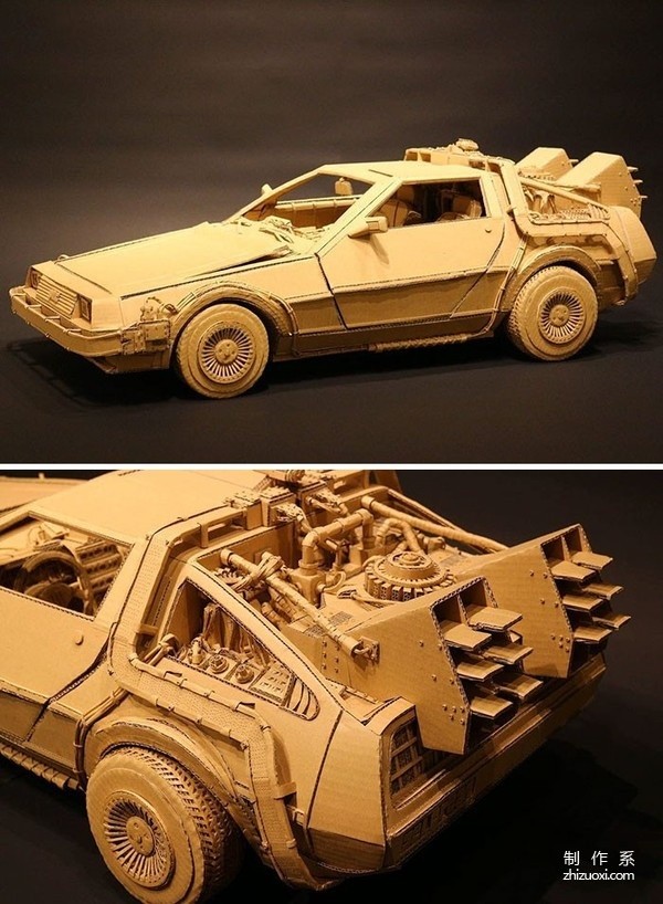 3D model created from old cardboard boxes, this girl is amazing