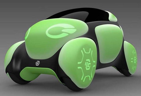 The worlds first rubber-rebound car can also display graphics and text on its body