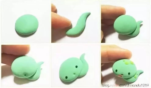 Super light clay tutorial Q version of the twelve zodiac snakes