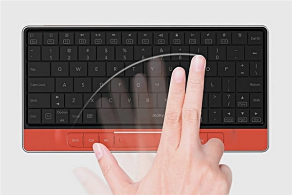 Moky invisible touch keyboard is both a keyboard and a mouse