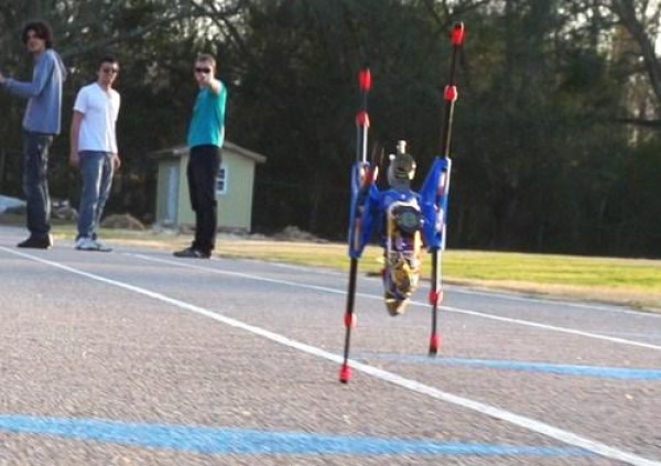 Remote control six-legged running robot