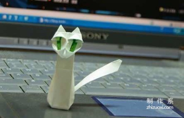 Origami handmade tutorial, Lee jae gu big-eyed cat Simple Cat handmade origami real shot tutorial