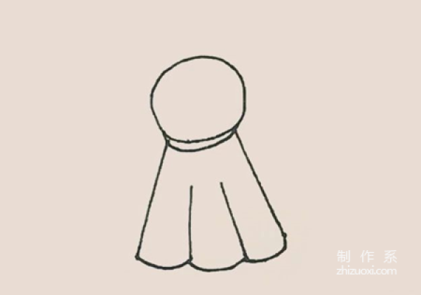 Learn to draw simple drawings, Sunny Day Doll