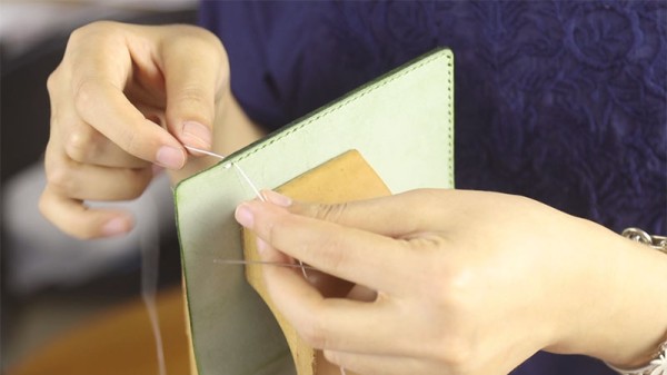 Tutorial on making a simple passport holder with matt wax