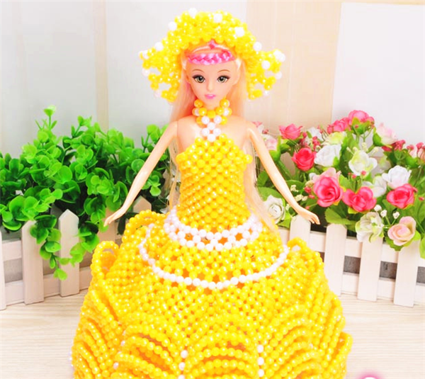 diy handmade beaded weaving creative home barbie doll toy ornaments