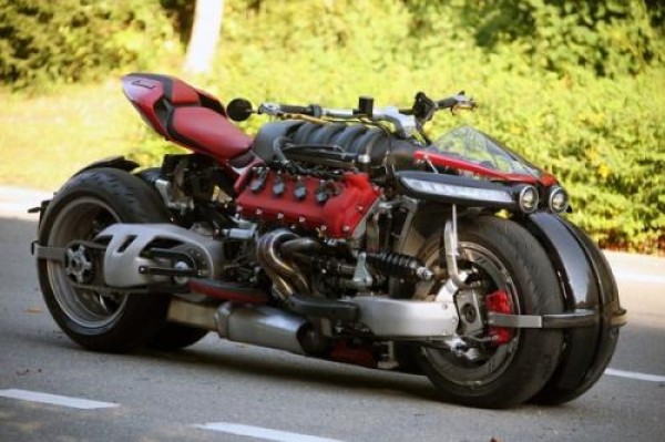 Maserati V8 engine motorcycle, only 10 units in the world, 470 horsepower