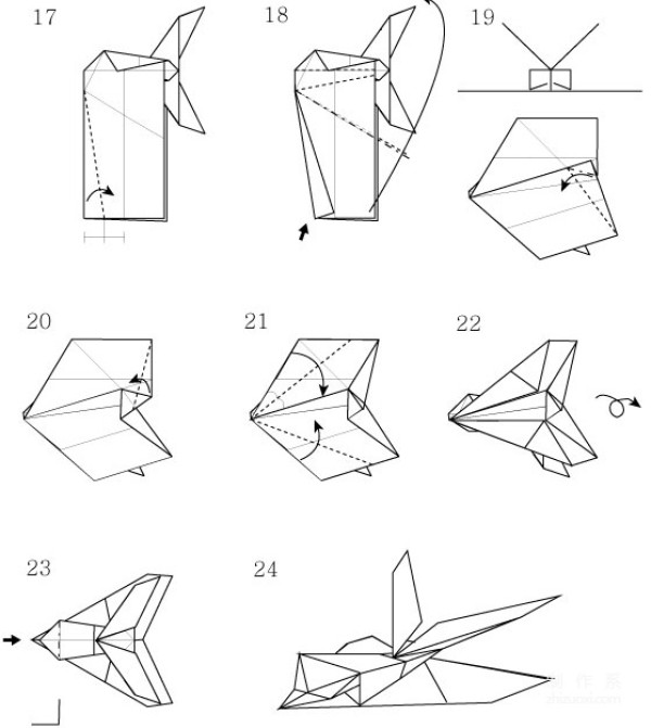 Paper art handmade origami art, Lee Jae Gu F-117 Diagram fighter paper plane handmade origami drawing tutorial