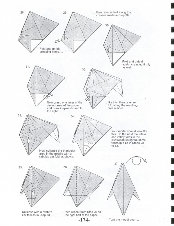 Paper art hand-making tutorial, Ronald Koh animal origami horse hand-made origami drawing tutorial