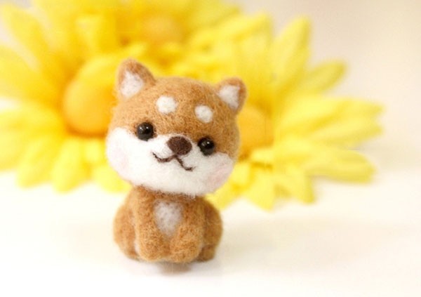 Cute little Shiba Inu cute pet doll Awang