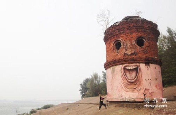 nikita nomerz abandoned building street art