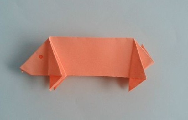 Tutorial on how to fold a wild boar, simple origami for children