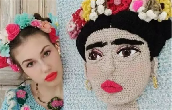 The DIY handmade creative shop shared that she was also playing knitting, and she actually used wool to play new tricks!