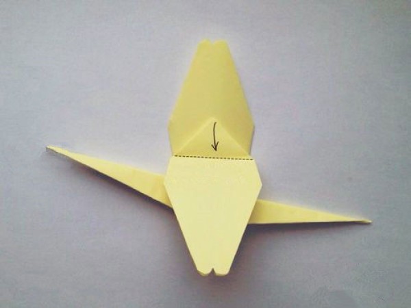 Animal origami-dragonfly making steps