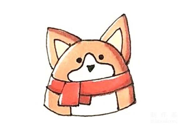 Learn to draw simple drawings, cute corgi drawings