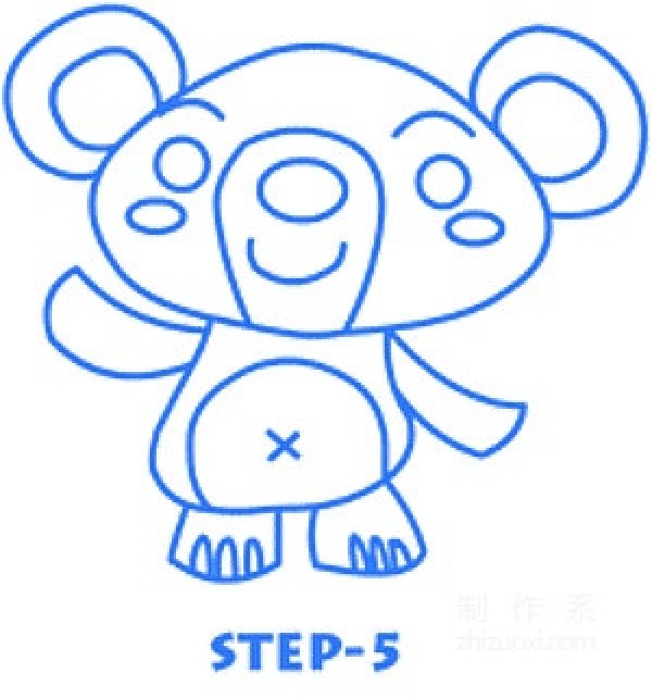 Learn to draw simple drawings, little bears for toddlers