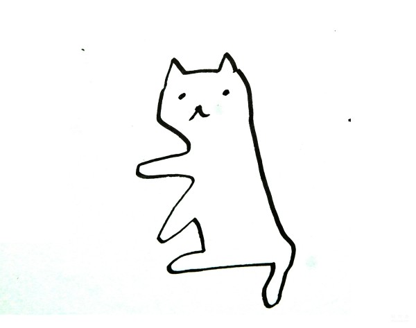 Learn to draw simple drawings, kittens in vests