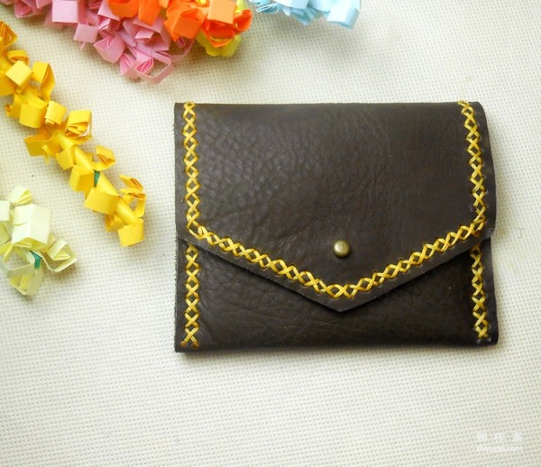 How to make a handmade leather retro small wallet