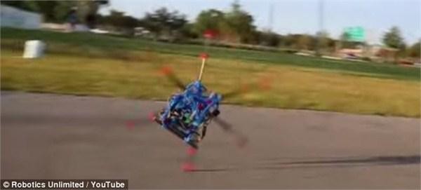 Remote control six-legged running robot