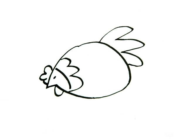 Learn to draw simple strokes, tutorial on how to draw a cute chicken