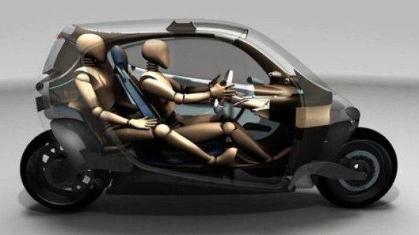 Capsule future electric car