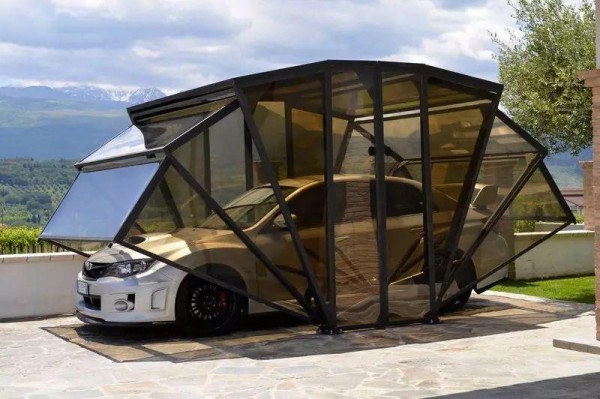 Folding garage GazeBox, add one to your car