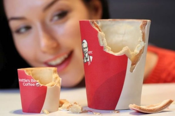 KFC launches edible coffee cup Scoff-ee Cup