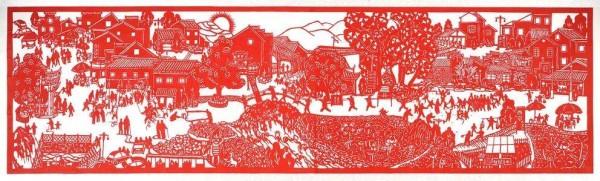 Different schools and picture works of Chinese paper-cutting