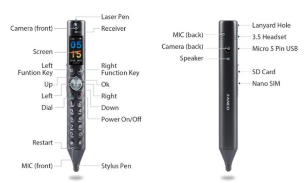 Zanco Smart-Pen is a multifunctional mobile phone voice recorder with good looks and good functions.