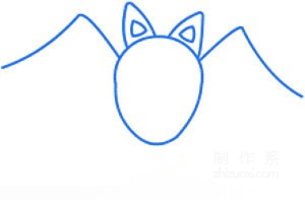 Learn to draw simple drawings, Halloween bats