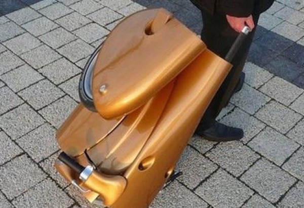 Trolley luggage type electric vehicle