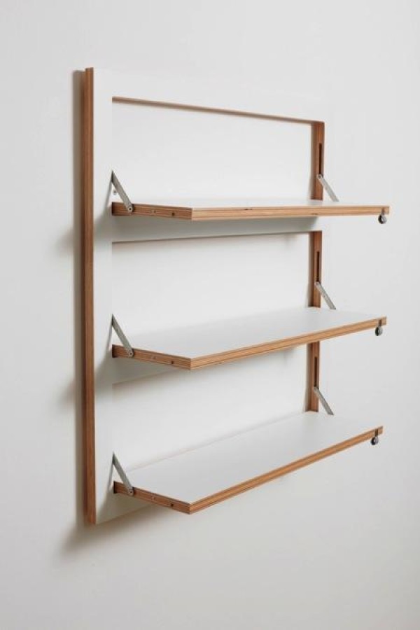 Folding storage rack