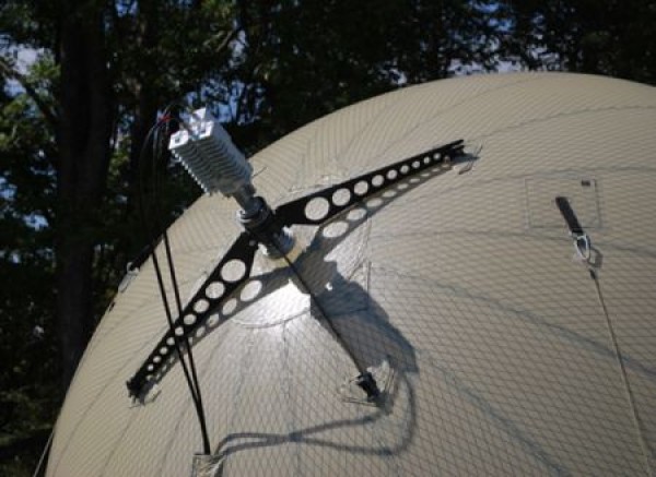 Inflatable satellite dish